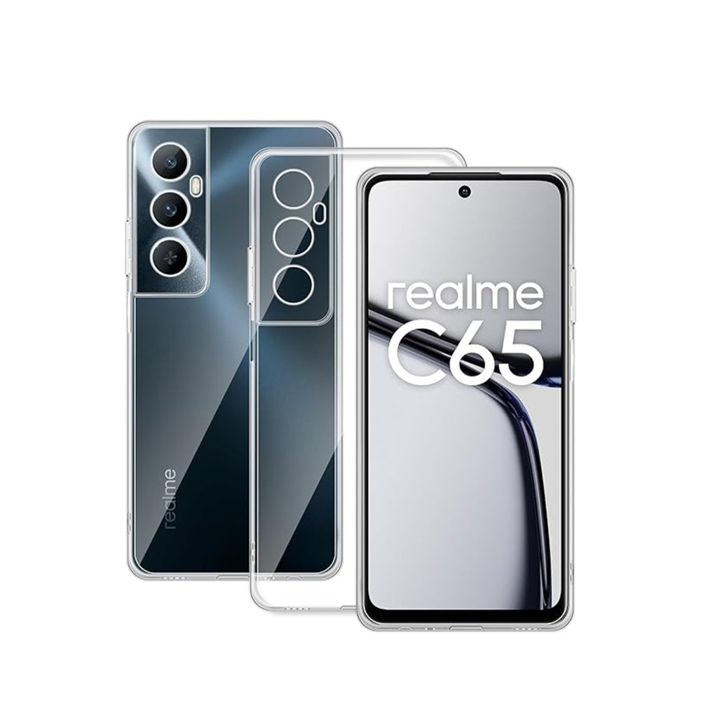Realme C65 Kılıf Lüx Şeffaf Silikon Realme C65 Kılıf Lüx Şeffaf Silikon