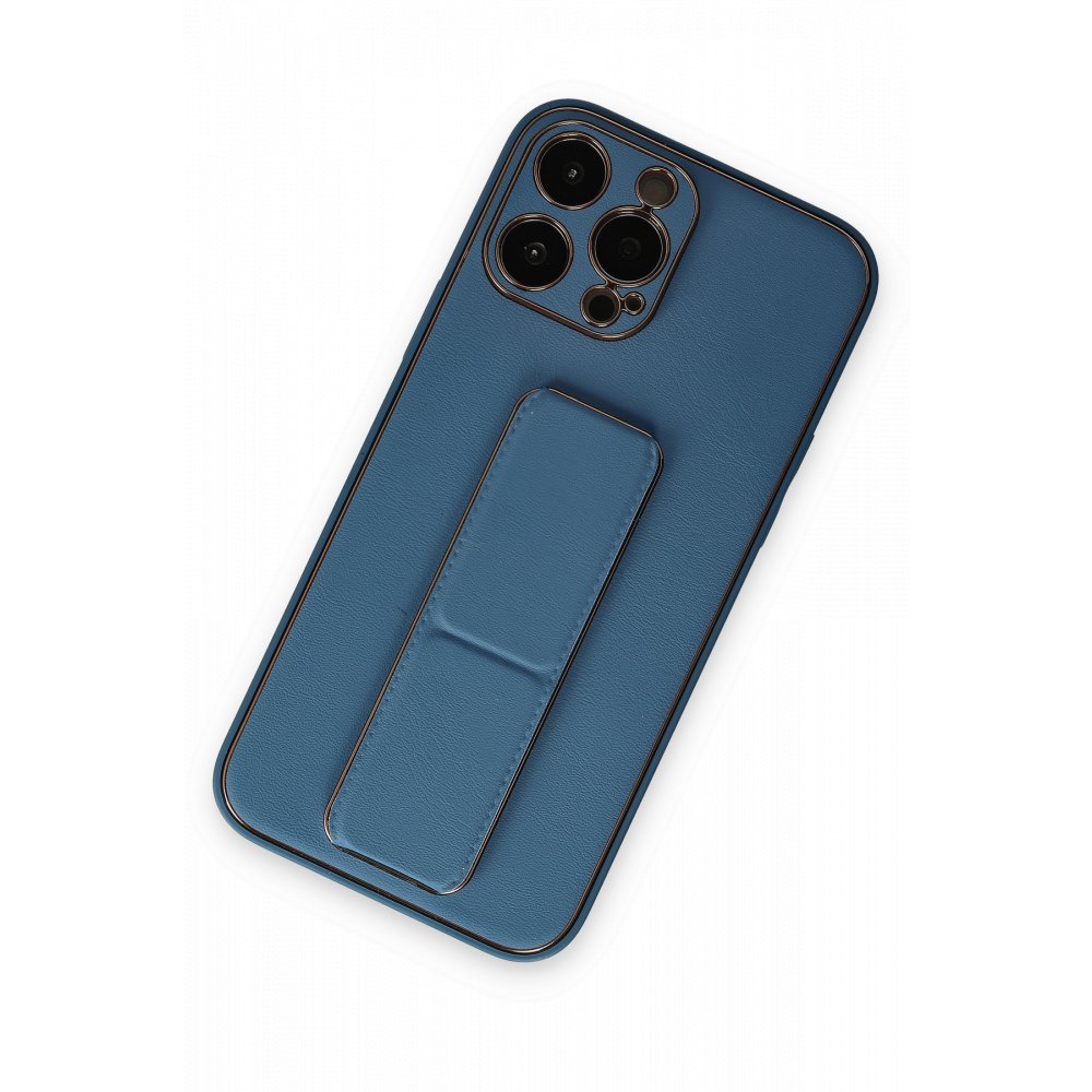 iPhone 13 Pro Kılıf Coco Deri Standlı Kapak - Açık Mavi iPhone 13 Pro Kılıf Coco Deri Standlı Kapak - Açık Mavi