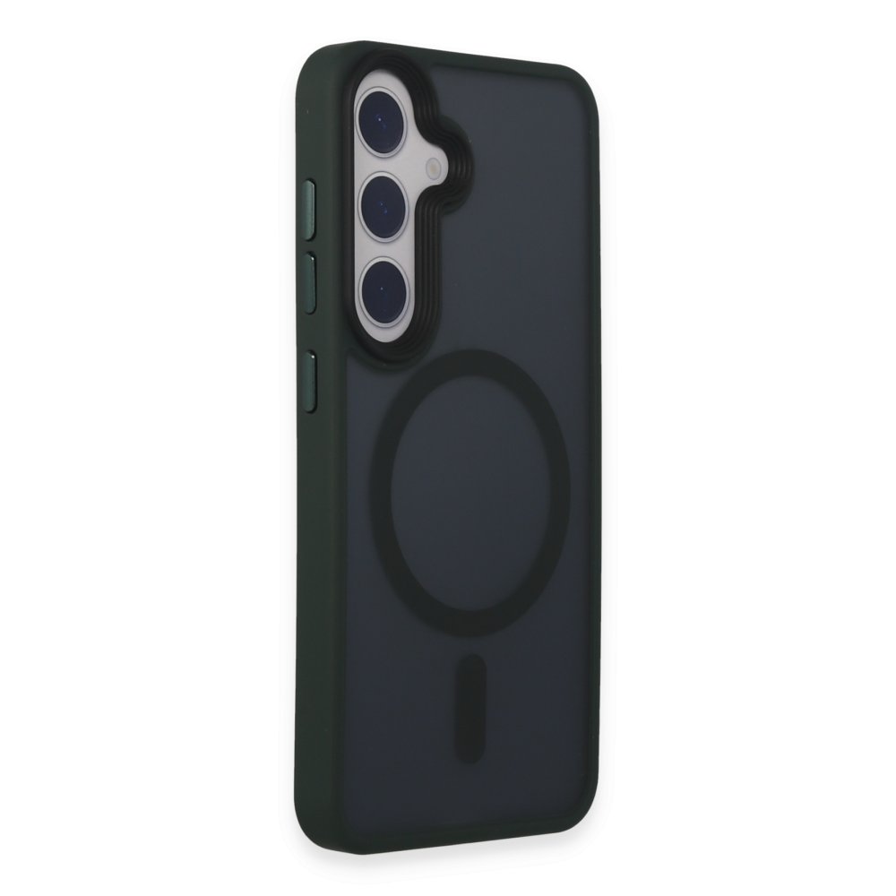  Samsung Galaxy S24 Kılıf Trex Magneticsafe Kapak - Koyu Yeşil