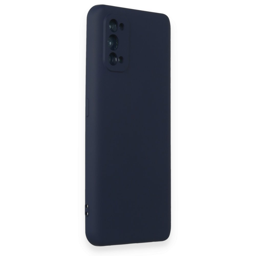 Realme 7 Pro Kılıf Nano içi Kadife Silikon - Lacivert  Realme 7 Pro Kılıf Nano içi Kadife Silikon - Lacivert