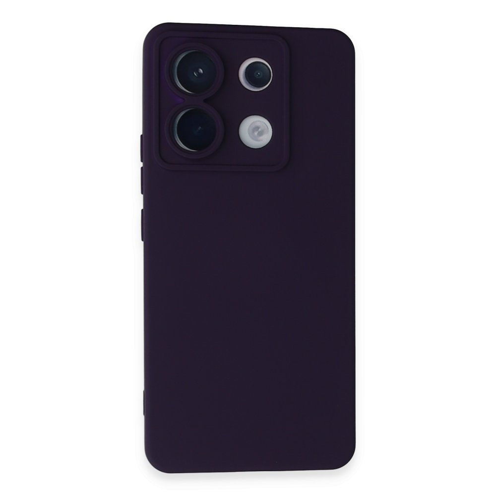Redmi Note 13 Pro 5G Kılıf Nano içi Kadife Silikon - Mor Redmi Note 13 Pro 5G Kılıf Nano içi Kadife Silikon - Mor