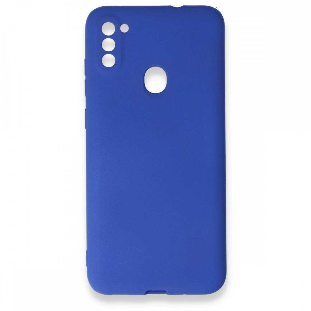  Samsung Galaxy M11 Kılıf First Silikon - Lacivert