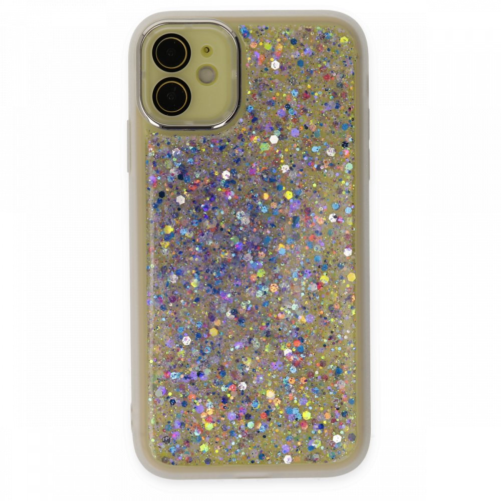  iPhone 12 Kılıf Neon Light Silikon - Mor