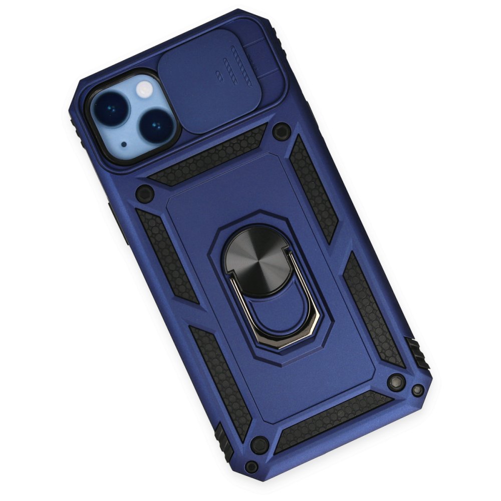 iPhone 14 Plus Kılıf Pars Lens Yüzüklü Silikon - Lacivert iPhone 14 Plus Kılıf Pars Lens Yüzüklü Silikon - Lacivert