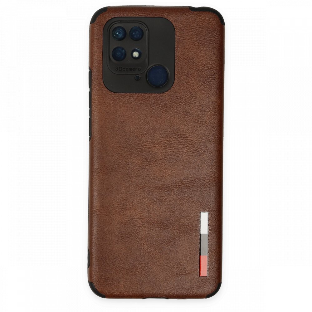 Xiaomi Poco C40 Kılıf Loop Deri Silikon - Kahverengi Xiaomi Poco C40 Kılıf Loop Deri Silikon - Kahverengi