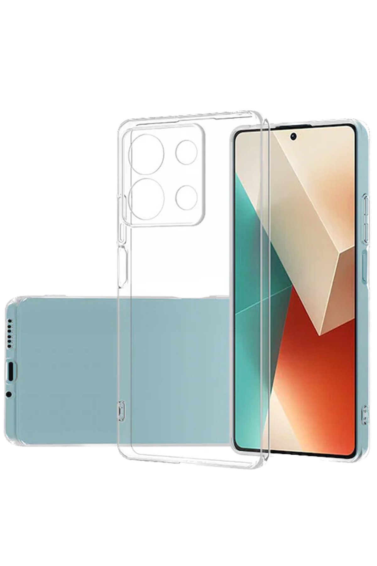 Xiaomi Poco M6 Pro 4G Kılıf Lüx Şeffaf Silikon Xiaomi Poco M6 Pro 4G Kılıf Lüx Şeffaf Silikon