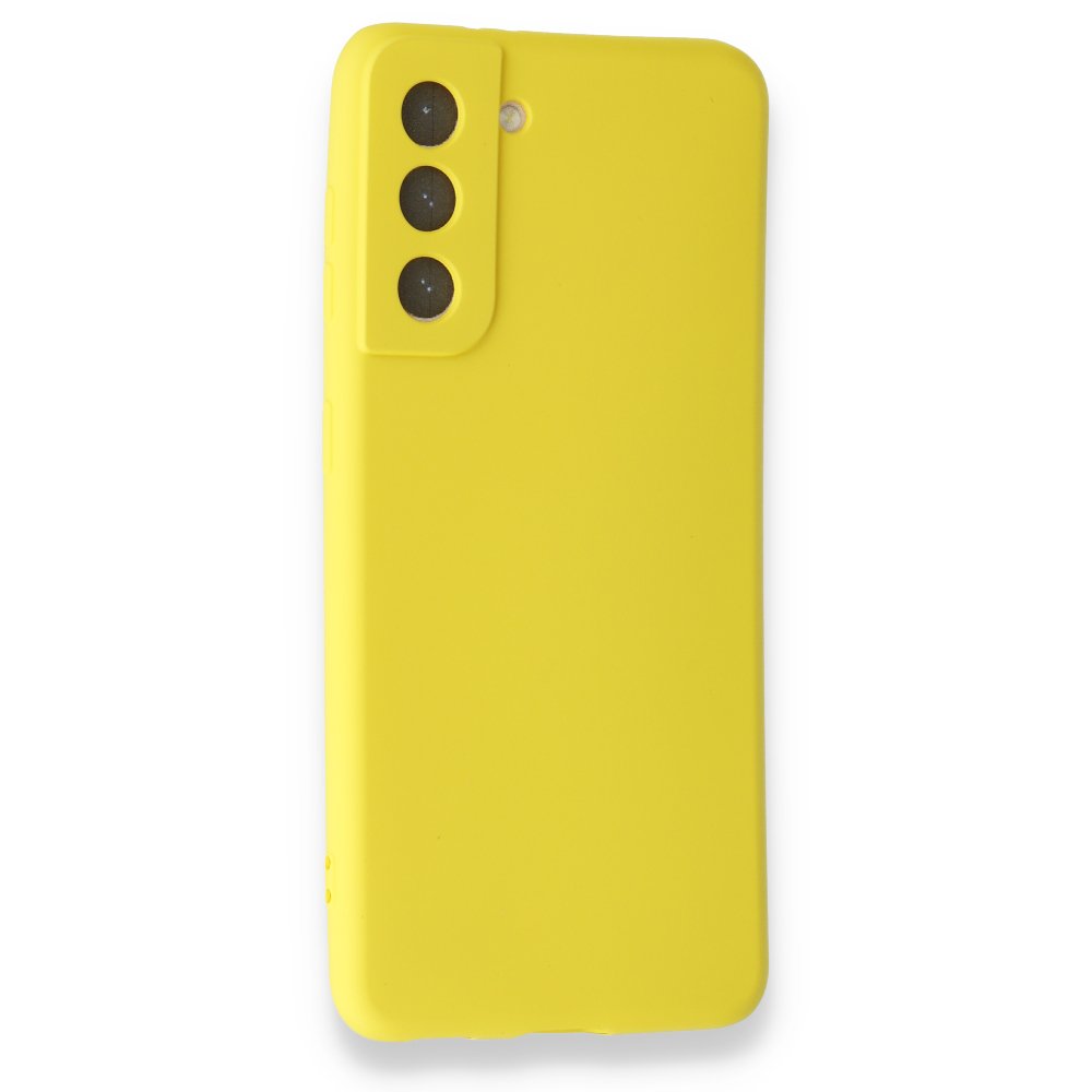  Samsung Galaxy S21 Kılıf First Silikon - Sarı