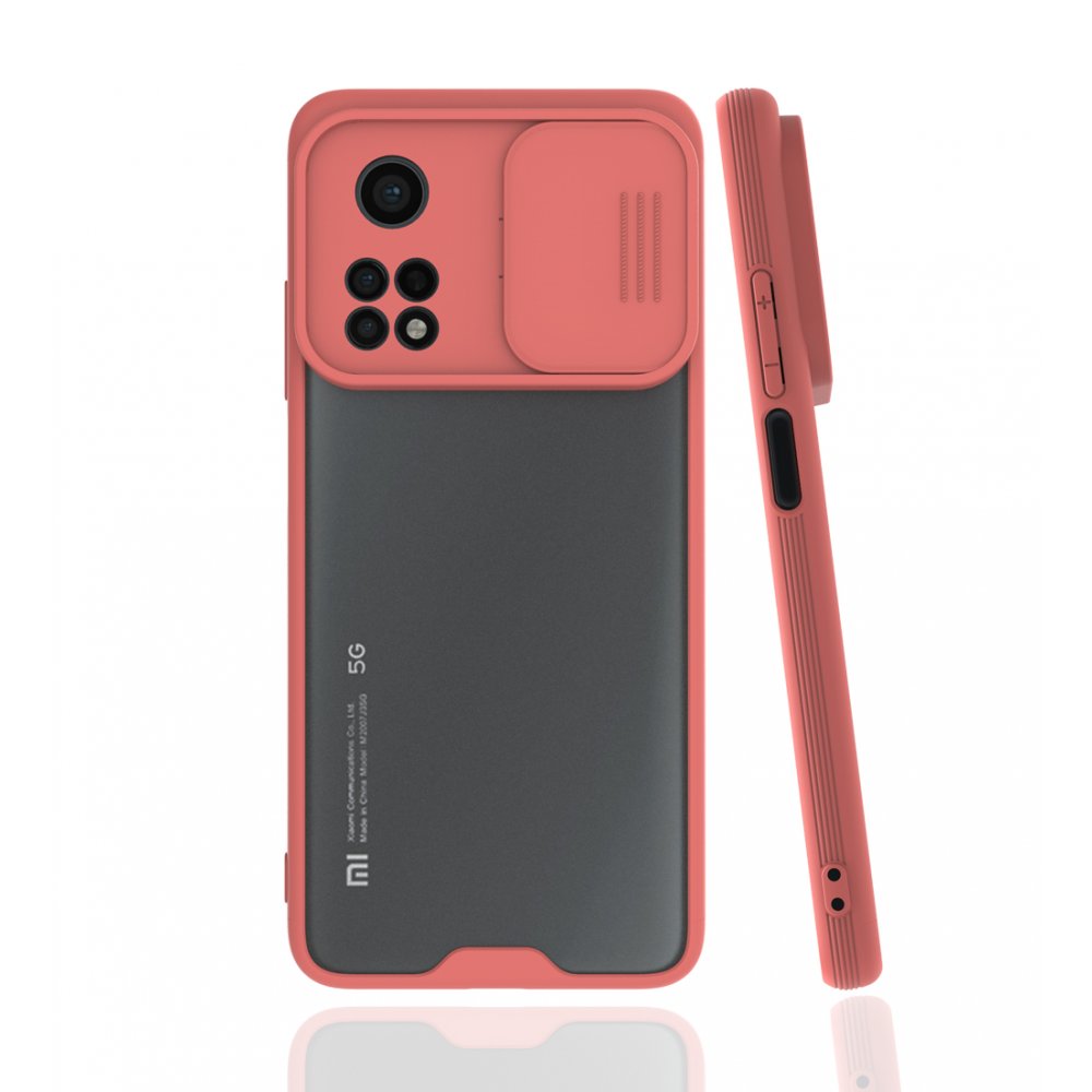  Xiaomi Mi 10T Pro Kılıf Platin Kamera Koruma Silikon - Pembe