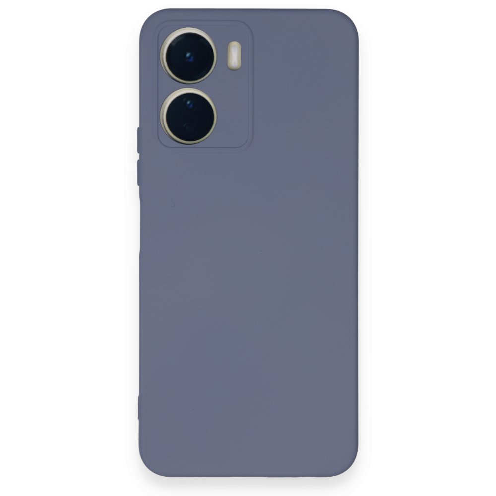  Vivo Y16 Kılıf Nano içi Kadife Silikon - Gri