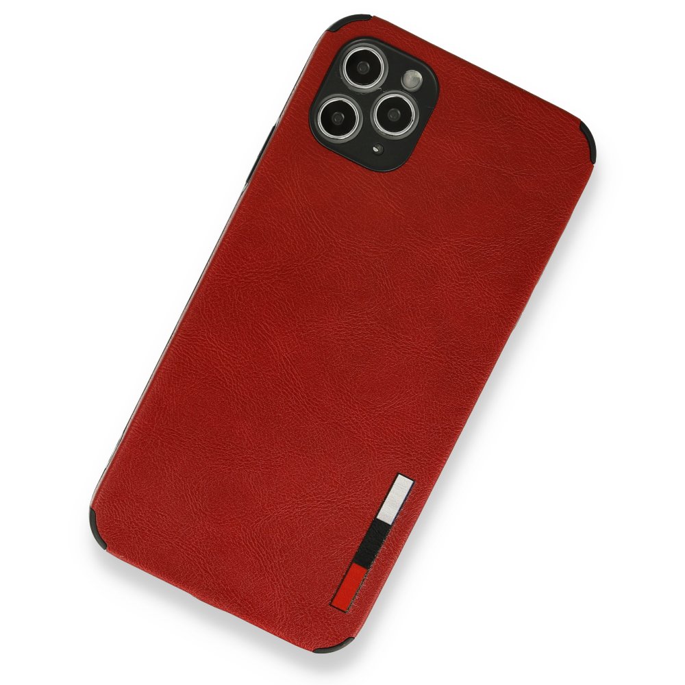 iPhone 11 Pro Max Kılıf Loop Deri Silikon - Kırmızı iPhone 11 Pro Max Kılıf Loop Deri Silikon - Kırmızı