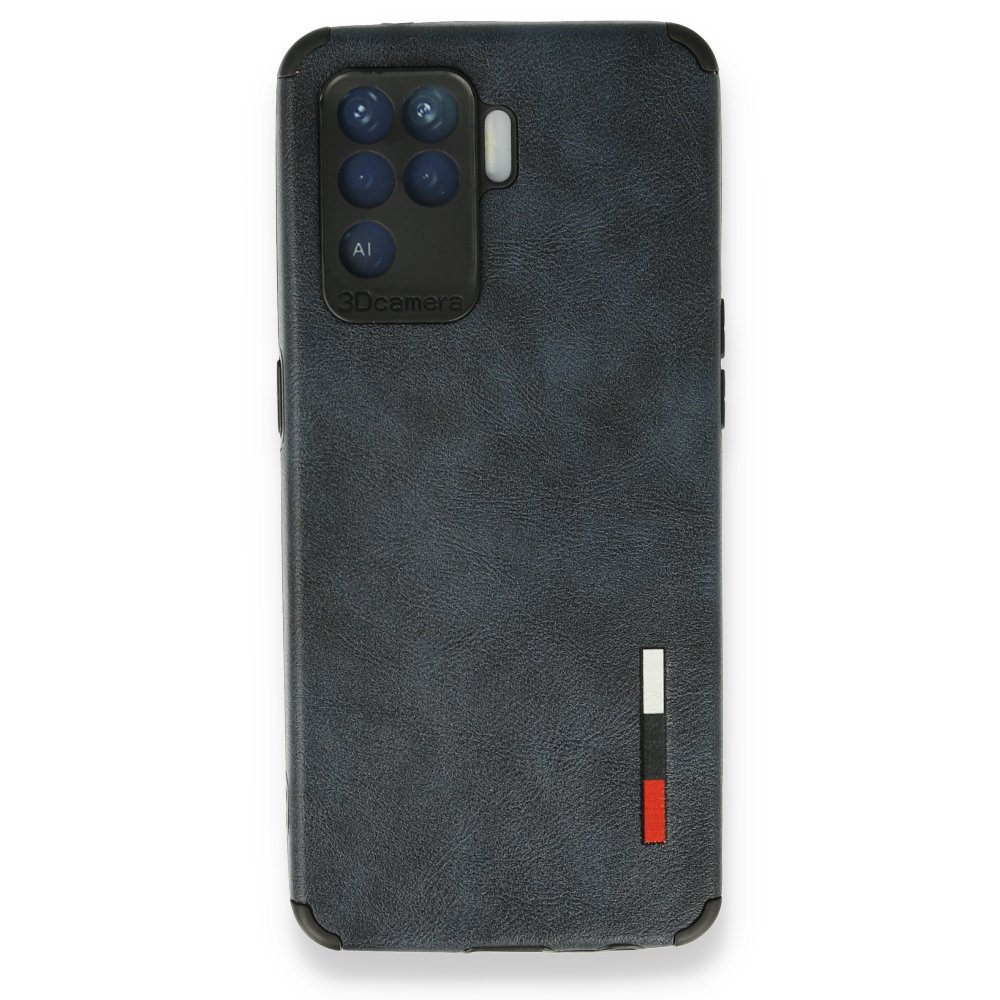 Oppo Reno 5 Lite Kılıf Loop Deri Silikon - Lacivert Oppo Reno 5 Lite Kılıf Loop Deri Silikon - Lacivert