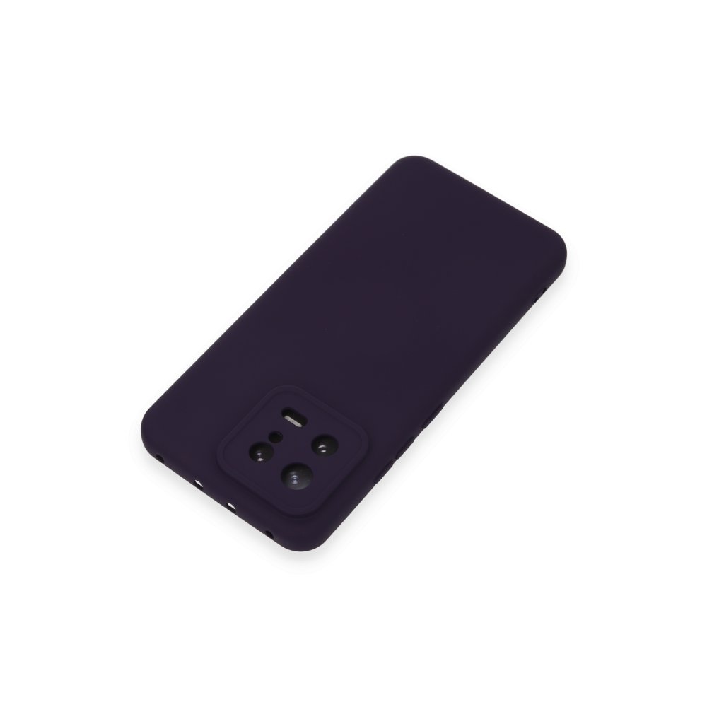 Xiaomi Mi 13 Kılıf Nano içi Kadife Silikon - Mor Xiaomi Mi 13 Kılıf Nano içi Kadife Silikon - Mor