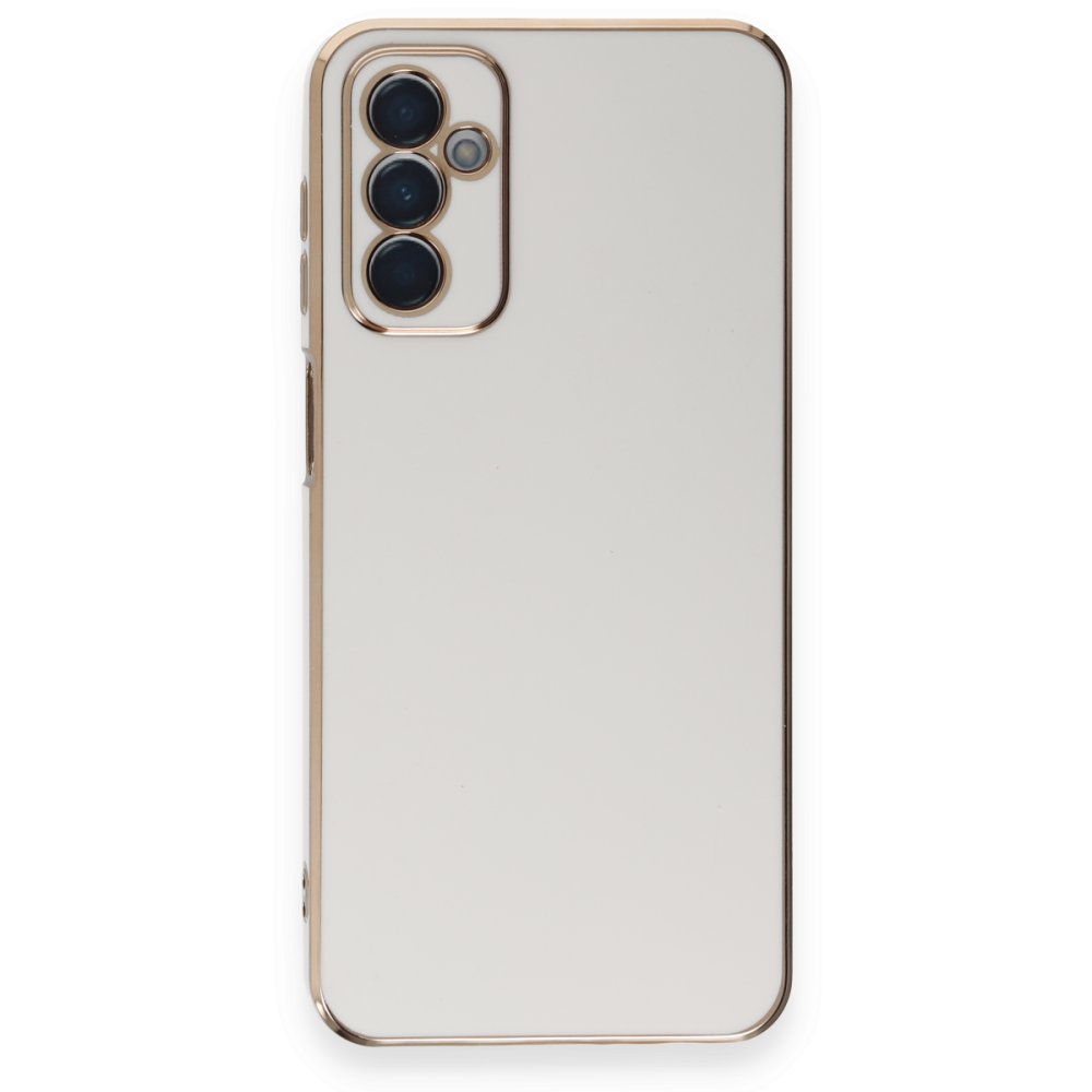  Samsung Galaxy A14 4G Kılıf Volet Silikon - Beyaz