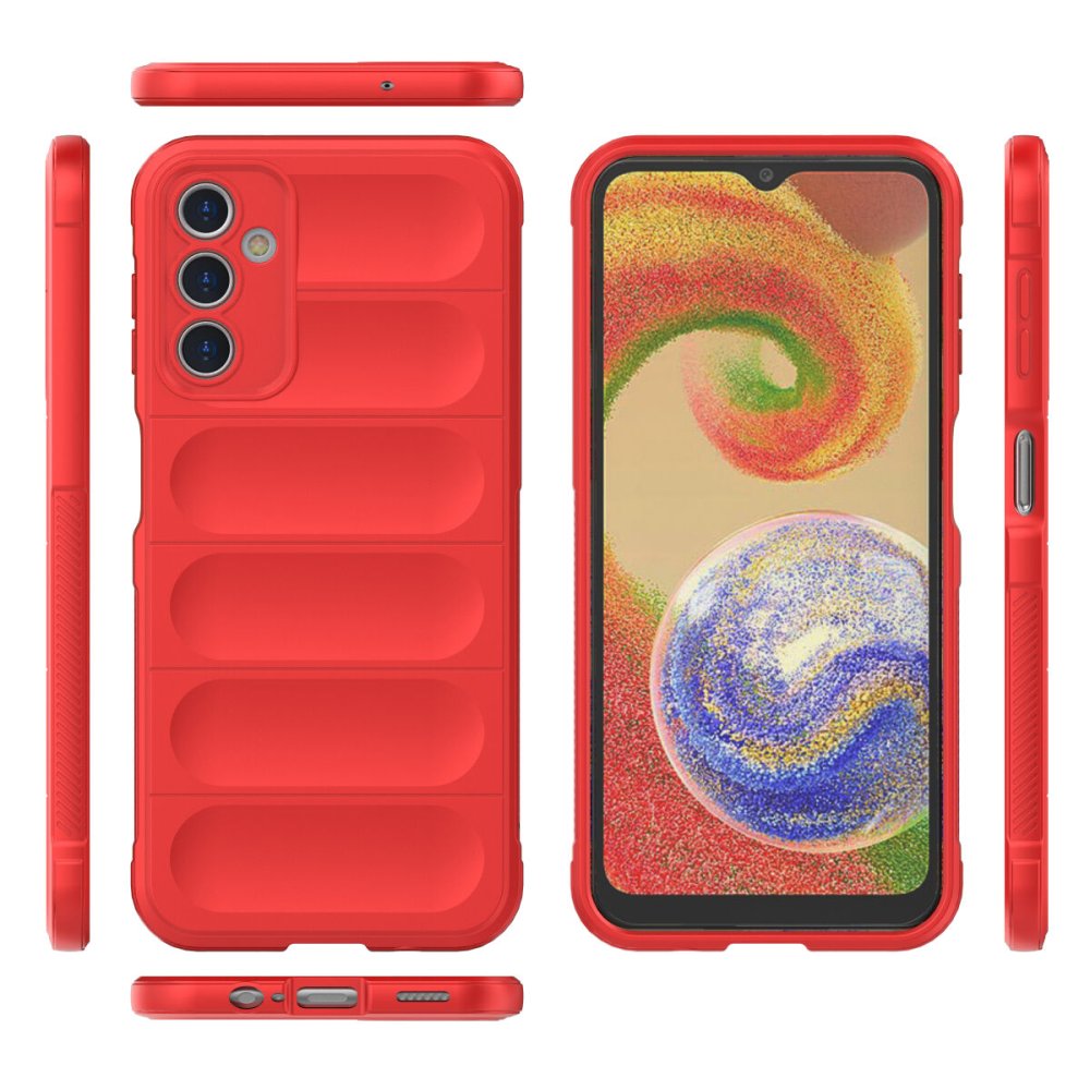  Samsung Galaxy A14 4G Kılıf Optimum Silikon - Kırmızı