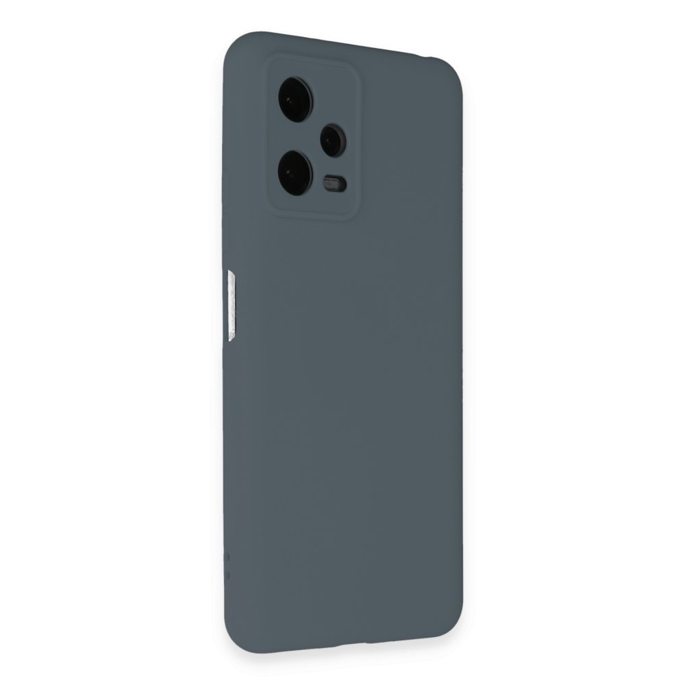 Redmi Note 12 Pro 5G Kılıf Nano içi Kadife Silikon - Gri