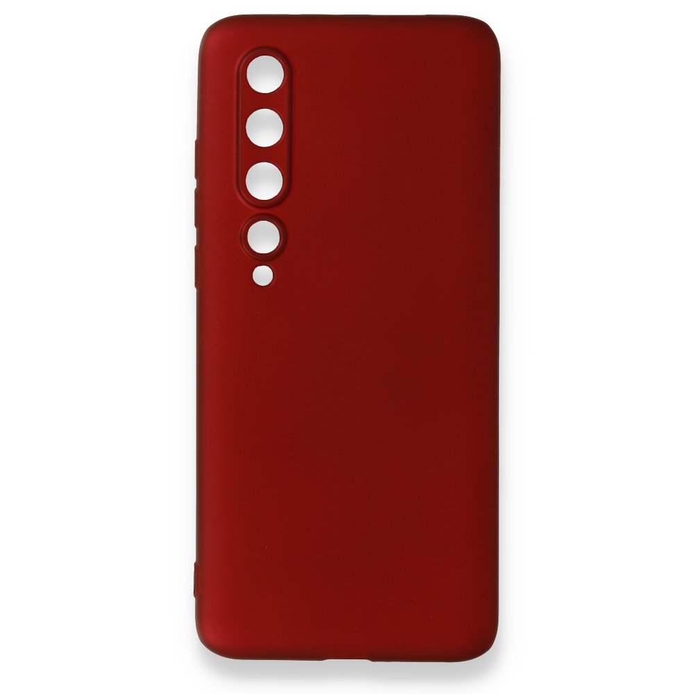 Xiaomi Mi 10 Kılıf First Silikon - Bordo Xiaomi Mi 10 Kılıf First Silikon - Bordo