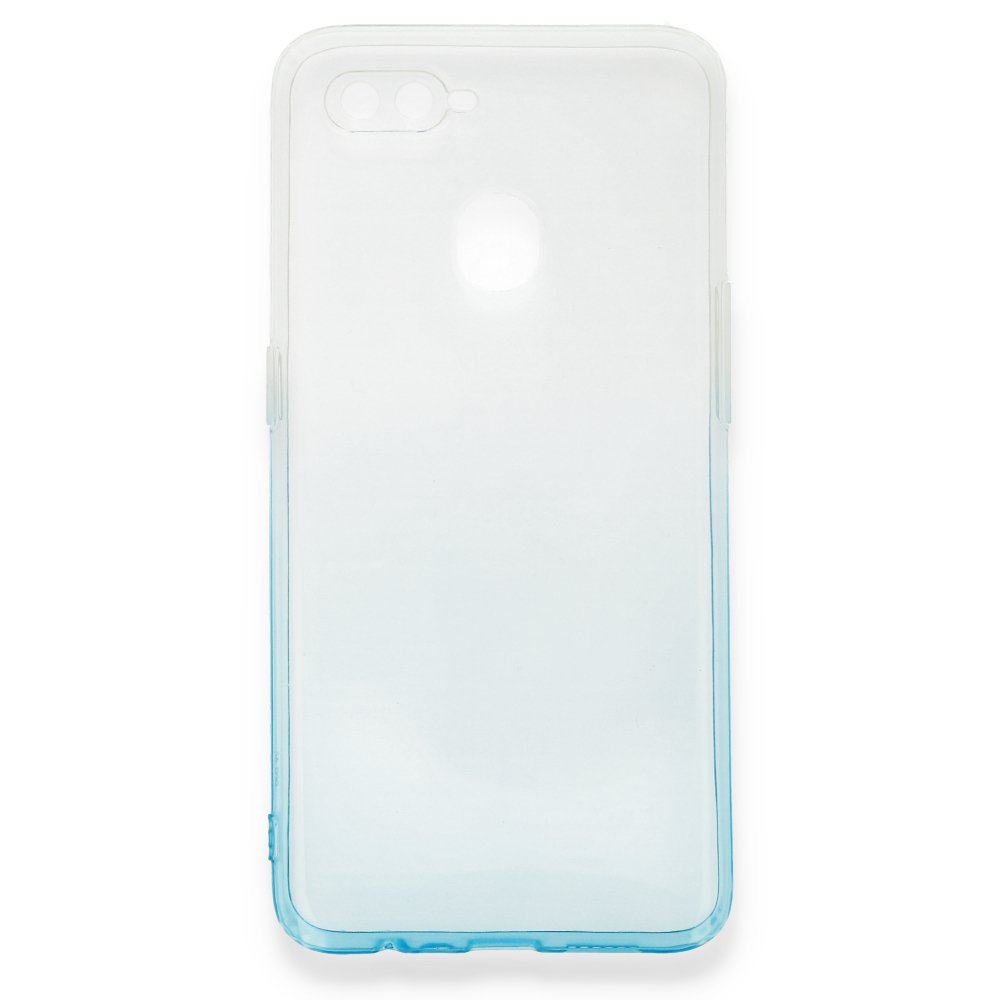 Oppo A12 Kılıf Lüx Çift Renkli Silikon - Turkuaz Oppo A12 Kılıf Lüx Çift Renkli Silikon - Turkuaz