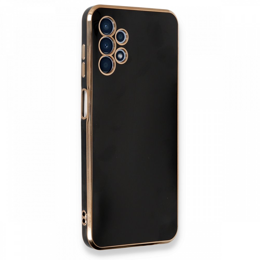  Samsung Galaxy A13 4G Kılıf Volet Silikon - Siyah