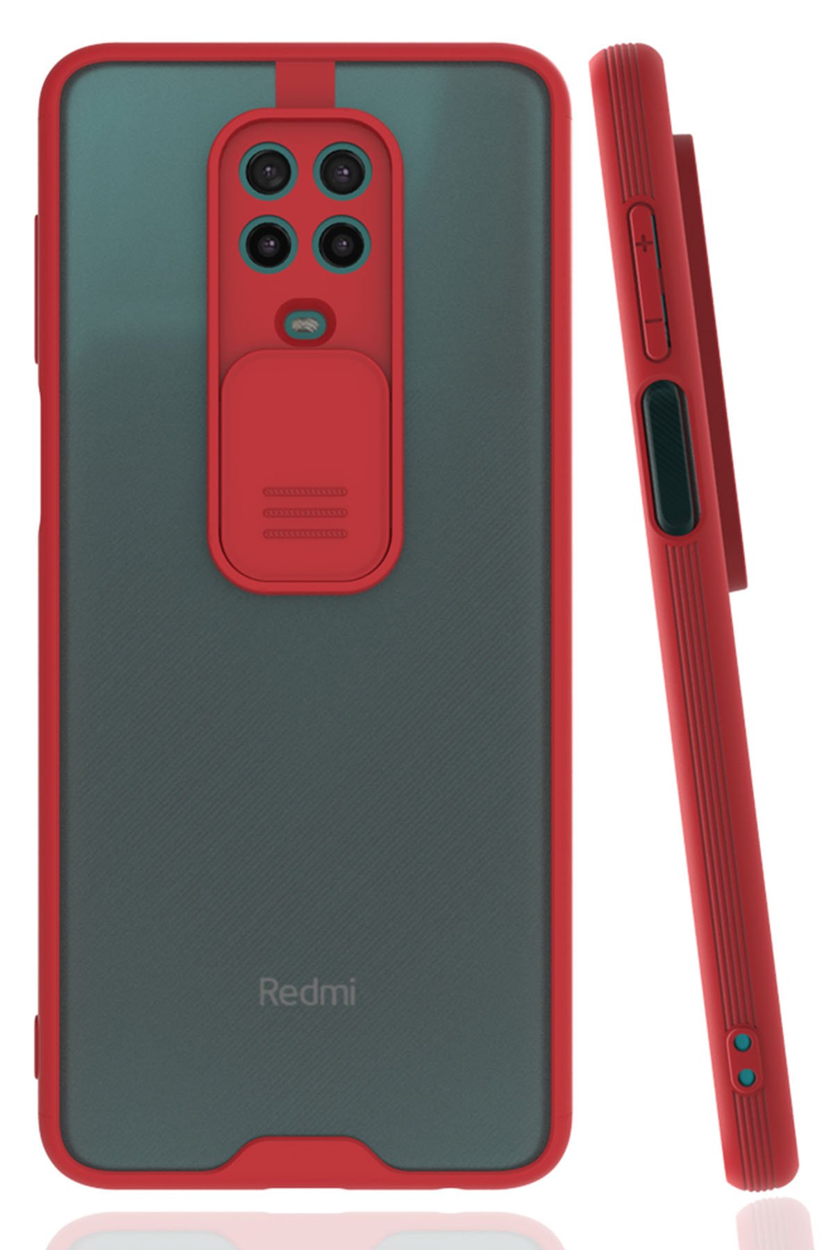 Redmi Note 9S Kılıf Platin Kamera Koruma Silikon - Kırmızı Redmi Note 9S Kılıf Platin Kamera Koruma Silikon - Kırmızı