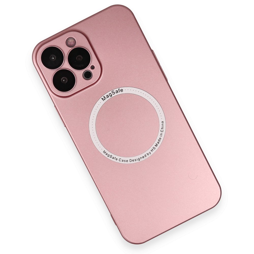 iPhone 13 Pro Max Kılıf Jack Magneticsafe Lens Silikon - Rose Gold  iPhone 13 Pro Max Kılıf Jack Magneticsafe Lens Silikon - Rose Gold