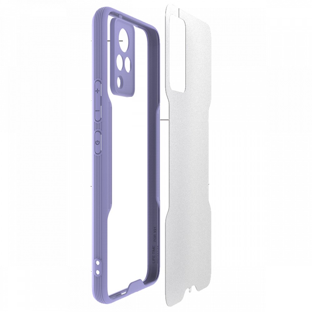  Vivo V21 Kılıf Platin Silikon - Lacivert