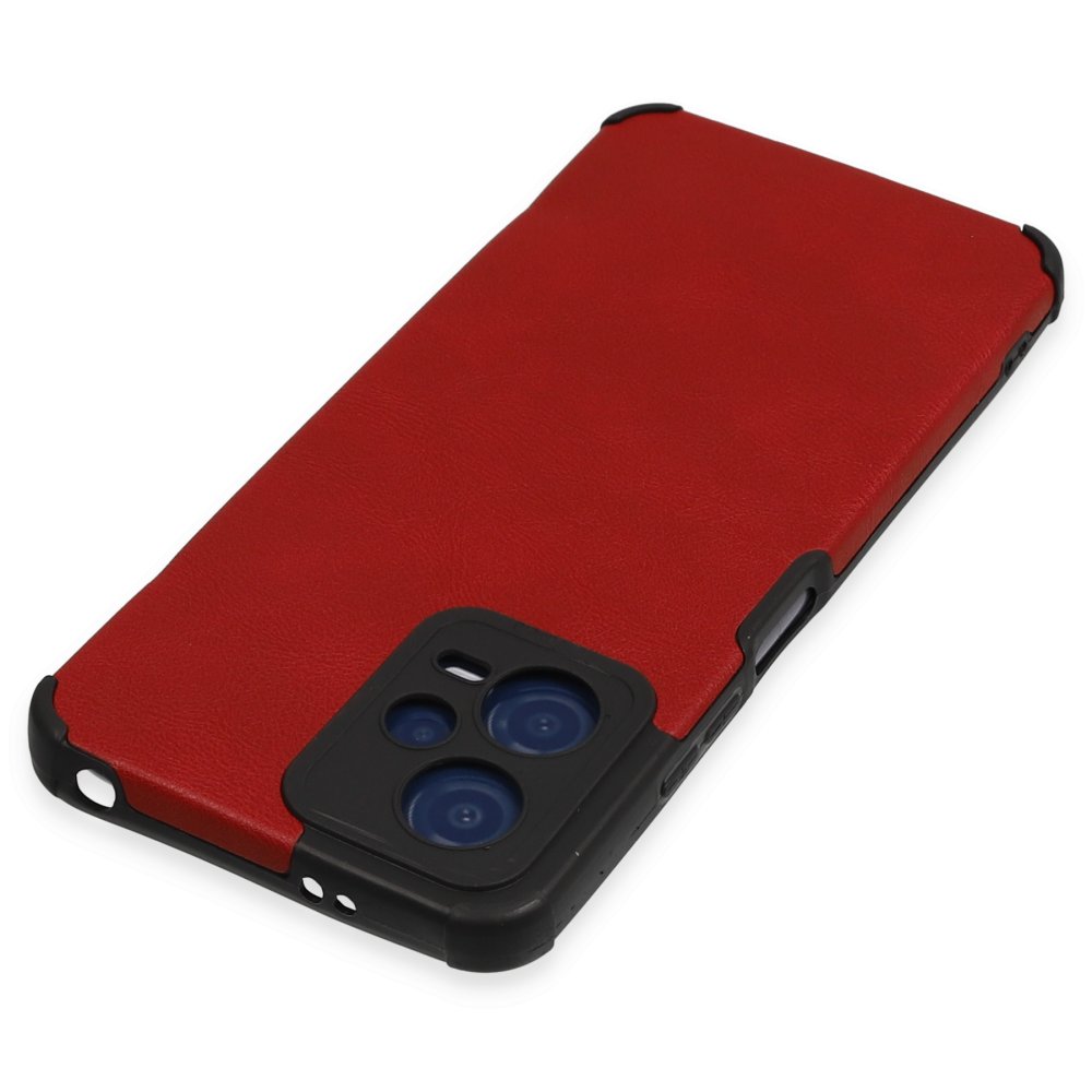 Redmi Note 12 5G Kılıf Loop Deri Silikon - Kırmızı Redmi Note 12 5G Kılıf Loop Deri Silikon - Kırmızı