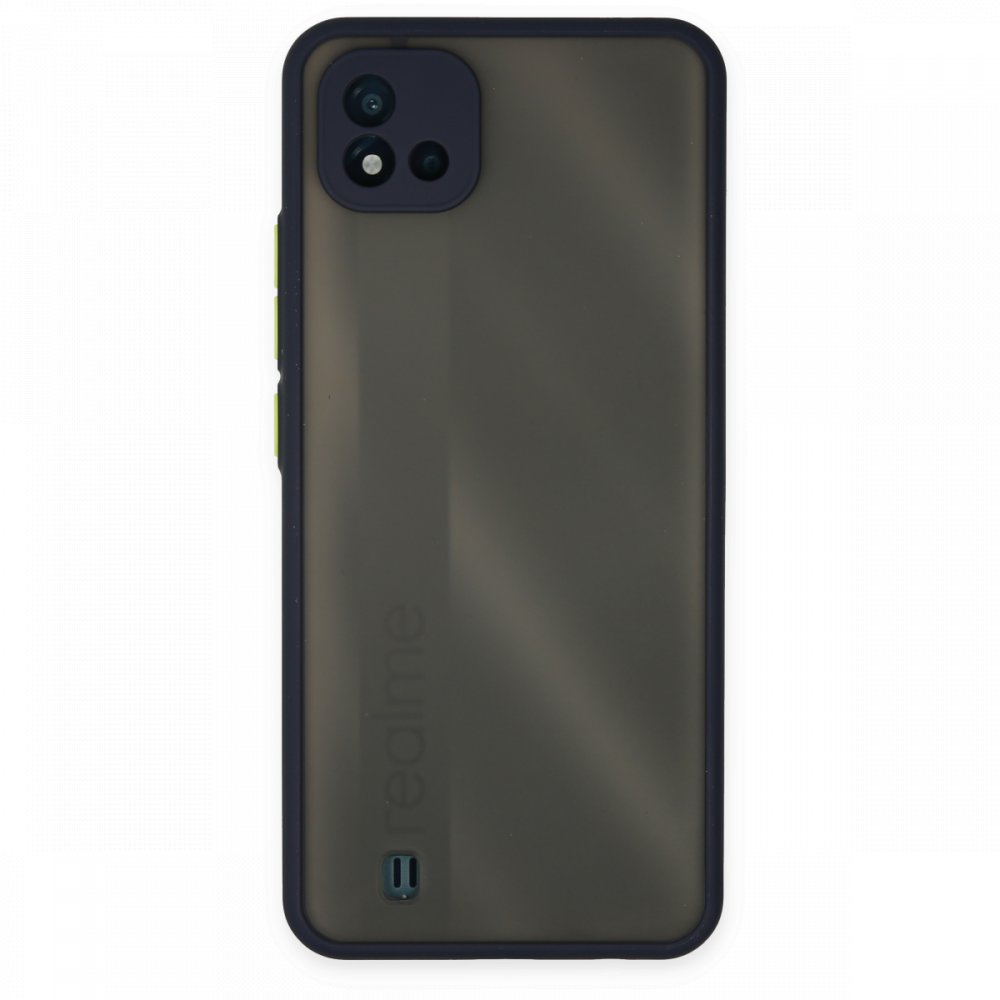 Realme C11 2021 Kılıf Montreal Silikon Kapak - Lacivert  Realme C11 2021 Kılıf Montreal Silikon Kapak - Lacivert