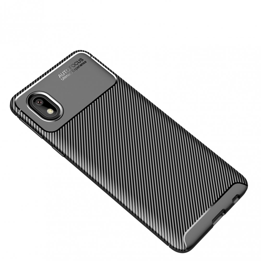  Samsung Galaxy A01 Core Kılıf Auto Focus Karbon Kapak - Siyah