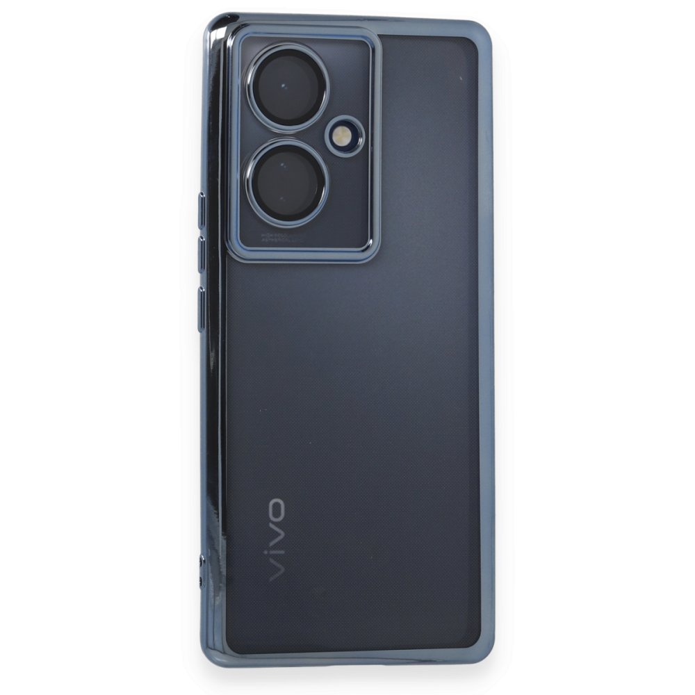 Vivo V29 Lite Kılıf Razer Lensli Silikon - Açık Mavi Vivo V29 Lite Kılıf Razer Lensli Silikon - Açık Mavi