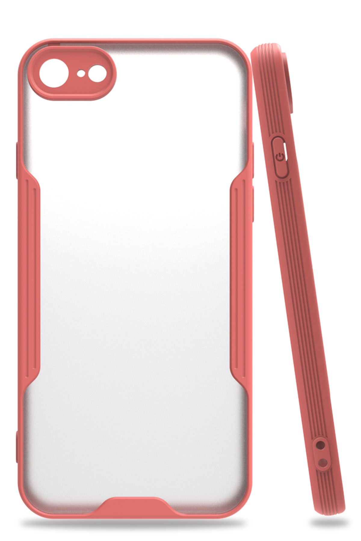  iPhone 7 Kılıf Platin Silikon - Pembe
