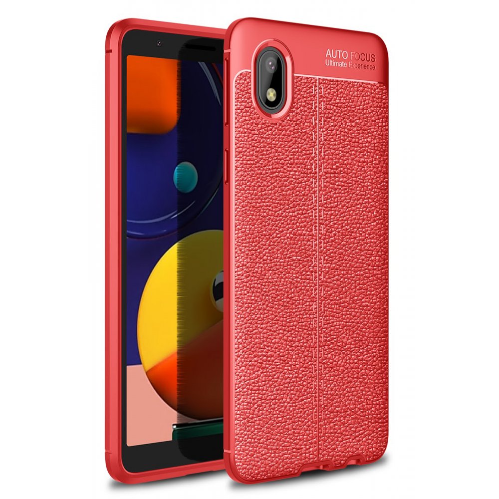  Samsung Galaxy A01 Core Kılıf Auto Focus Kapak - Kırmızı