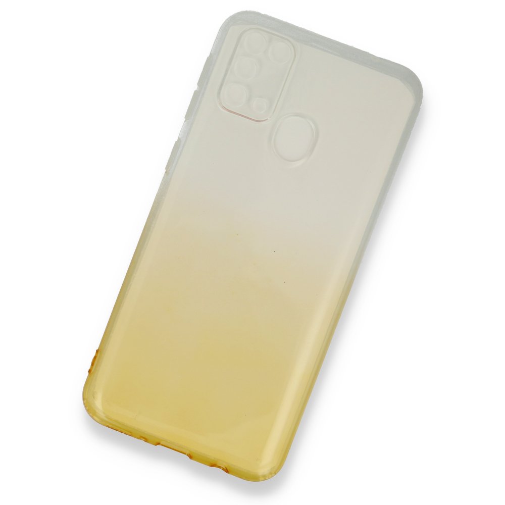  Samsung Galaxy M31 Kılıf Lüx Çift Renkli Silikon - Sarı