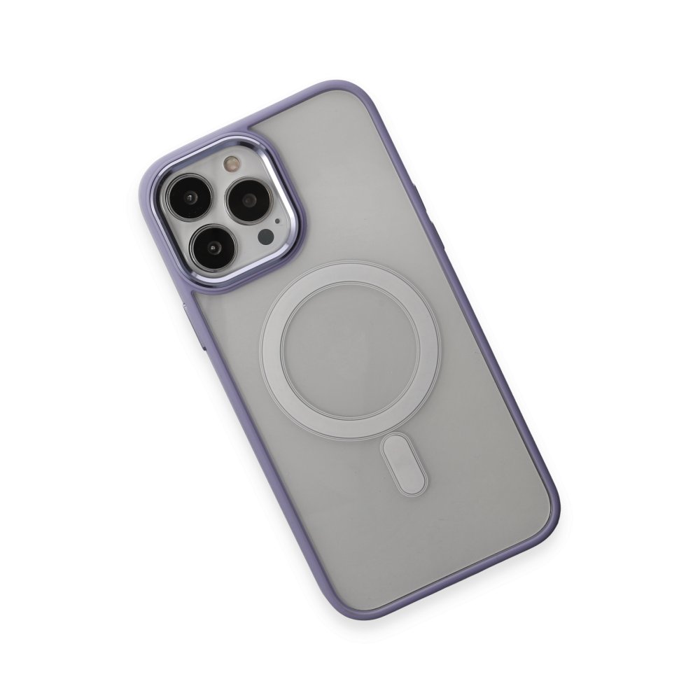 iPhone 15 Pro Kılıf Room Magneticsafe Silikon - Lila iPhone 15 Pro Kılıf Room Magneticsafe Silikon - Lila