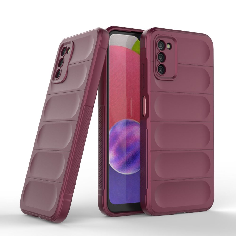  Samsung Galaxy A03S Kılıf Optimum Silikon - Bordo