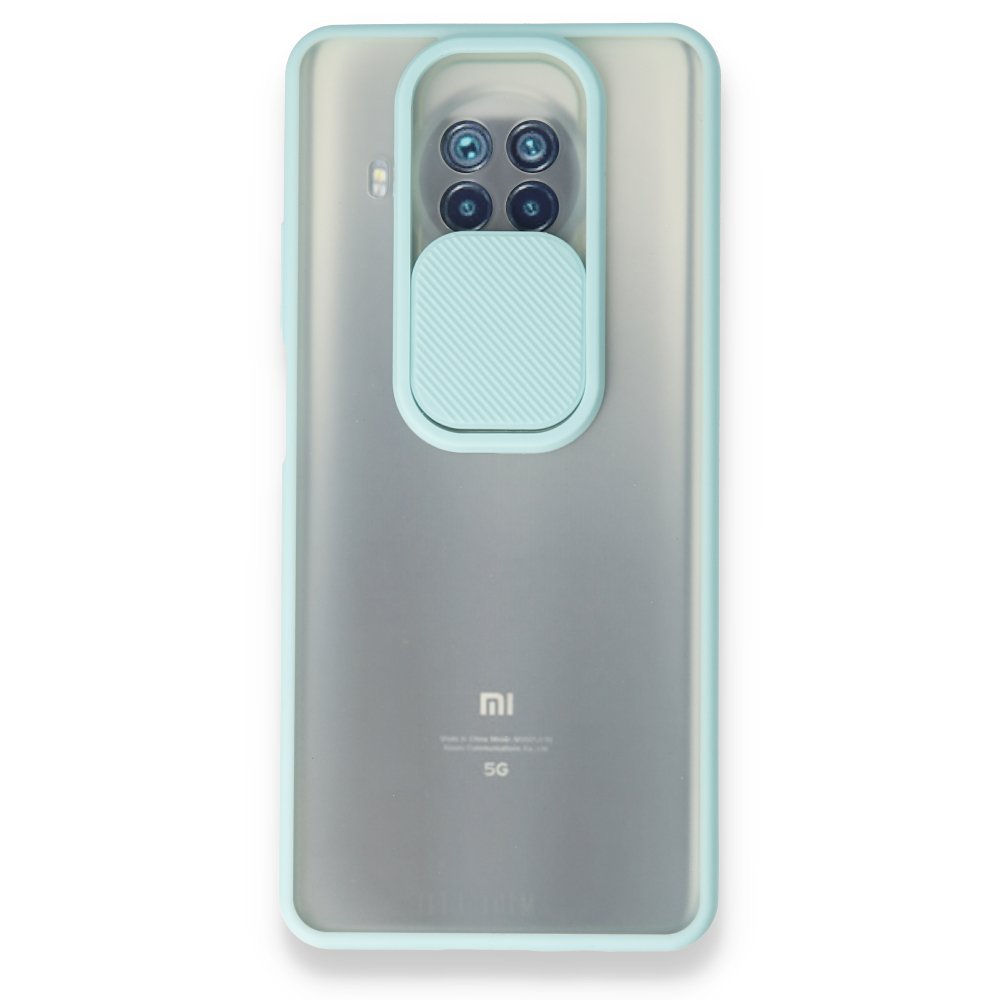 Xiaomi Mi 10T Lite Kılıf Palm Buzlu Kamera Sürgülü Silikon - Turkuaz  Xiaomi Mi 10T Lite Kılıf Palm Buzlu Kamera Sürgülü Silikon - Turkuaz