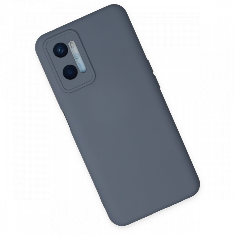 Oppo A96 Kılıf Nano içi Kadife Silikon - Gri Oppo A96 Kılıf Nano içi Kadife Silikon - Gri