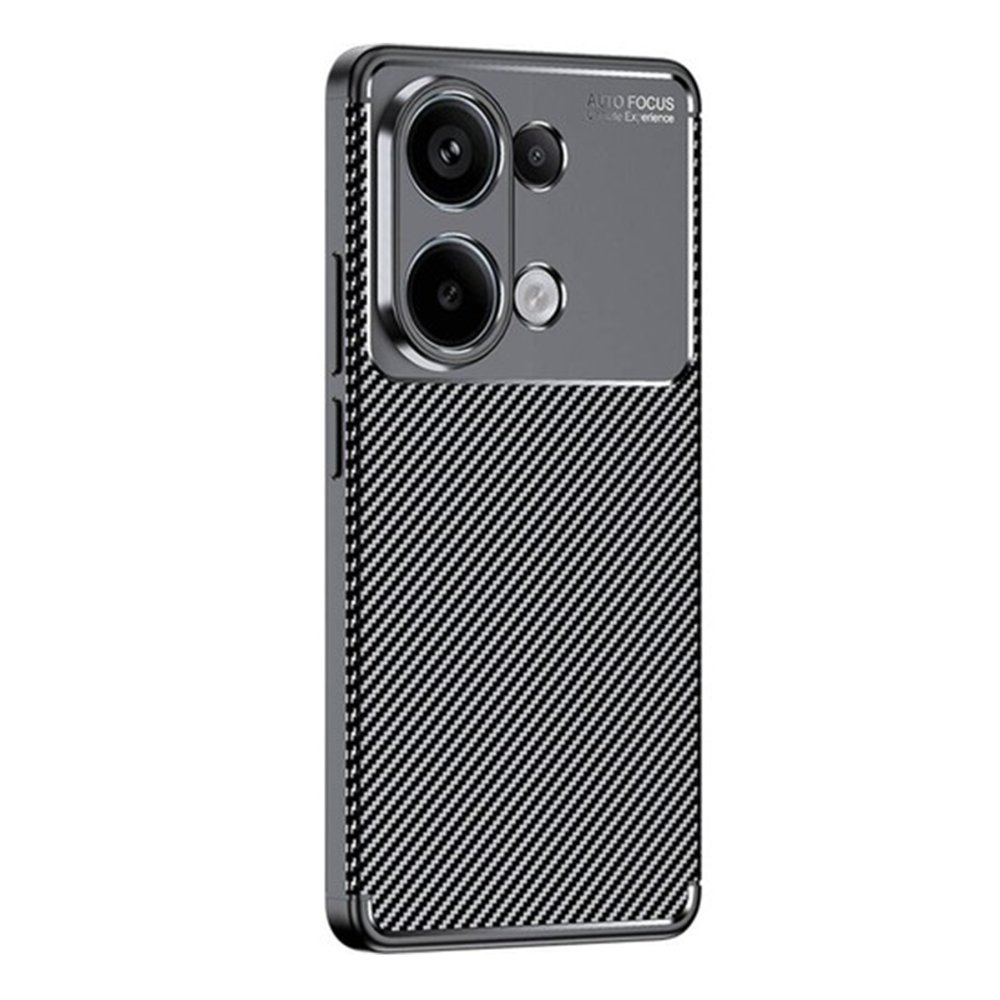  Xiaomi Poco M6 Pro 4G Kılıf Auto Focus Karbon Kapak - Siyah