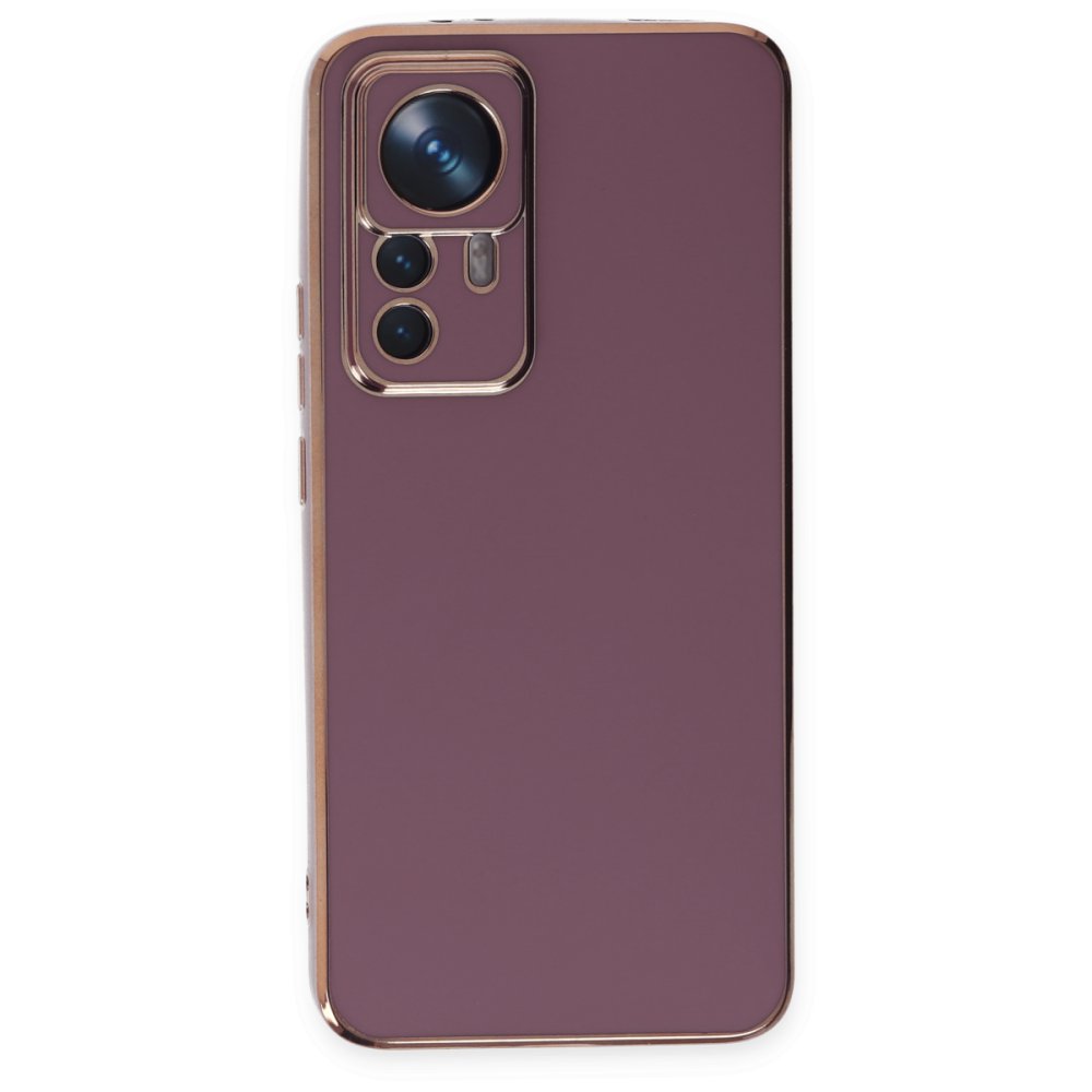 Xiaomi Mi 12T Pro Kılıf Volet Silikon - Mor  Xiaomi Mi 12T Pro Kılıf Volet Silikon - Mor
