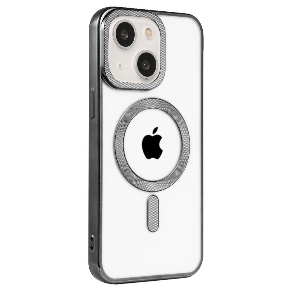 iPhone 15 Kılıf Kronos Magsafe Kapak - Siyah  iPhone 15 Kılıf Kronos Magsafe Kapak - Siyah