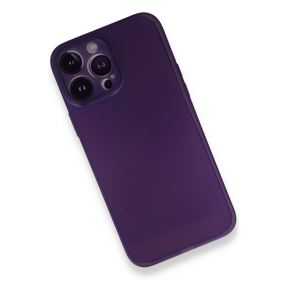  iPhone 14 Pro Kılıf PP Ultra İnce Kapak - Mor