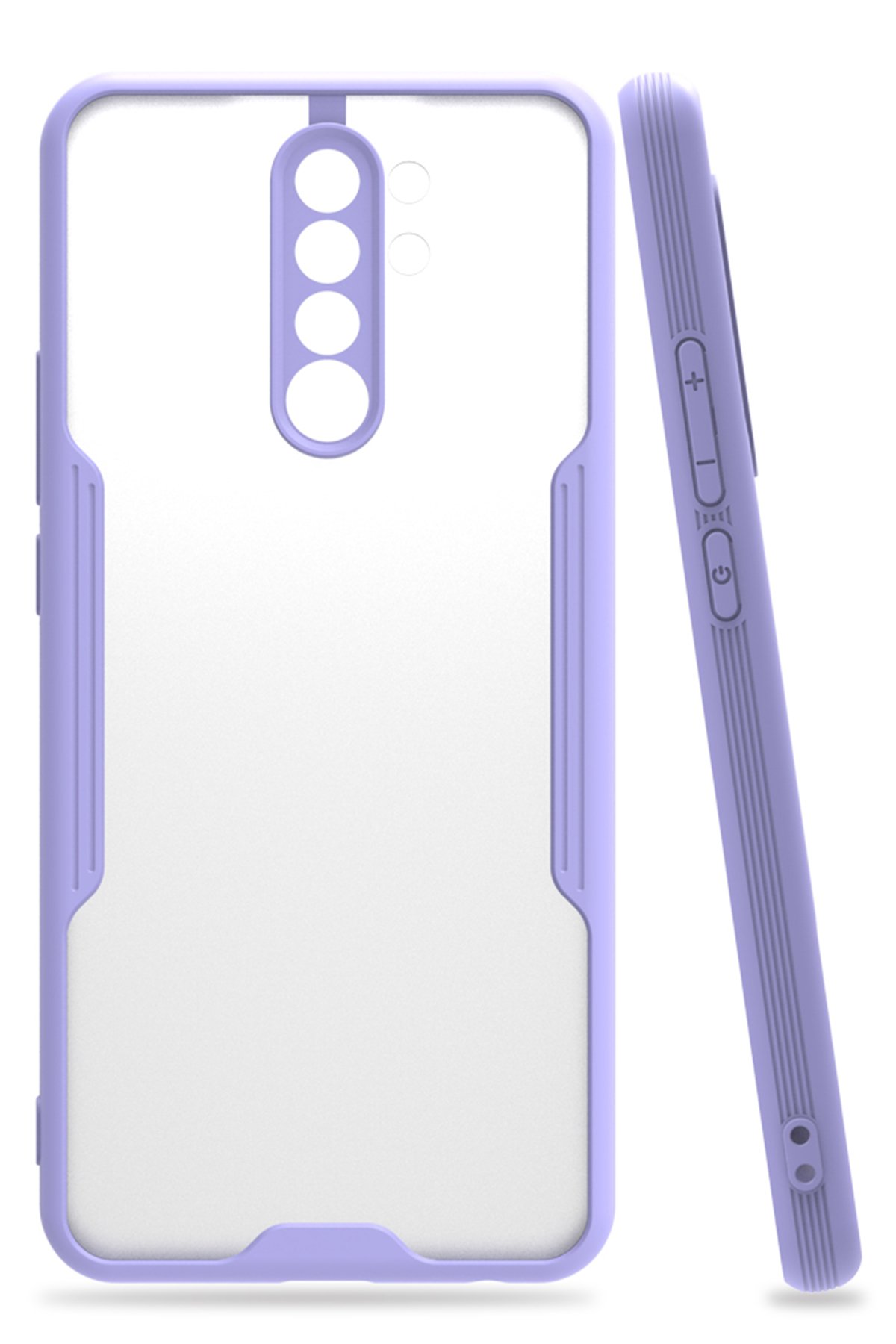 Redmi 9 Kılıf Platin Silikon - Lila