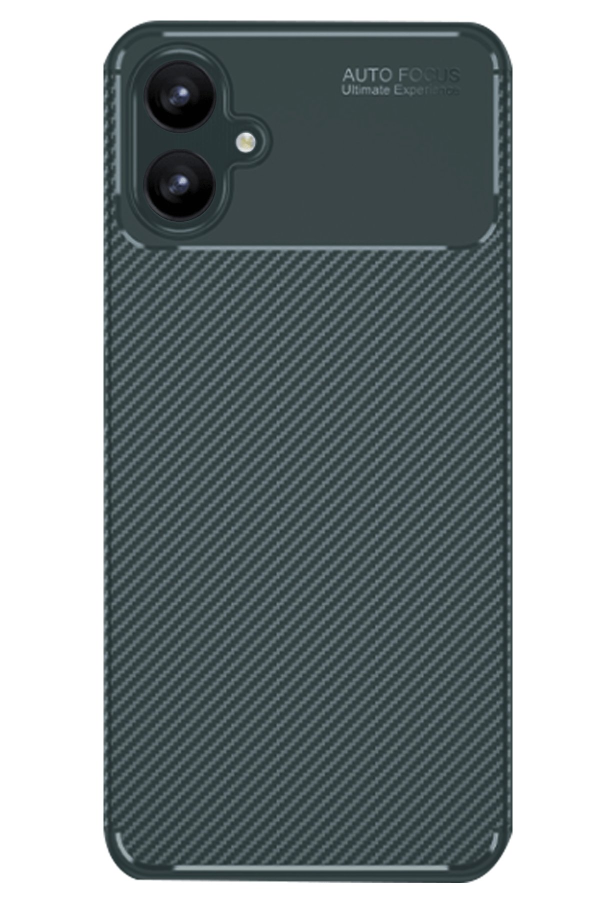  Samsung Galaxy A06 Kılıf Auto Focus Karbon Kapak - Koyu Yeşil