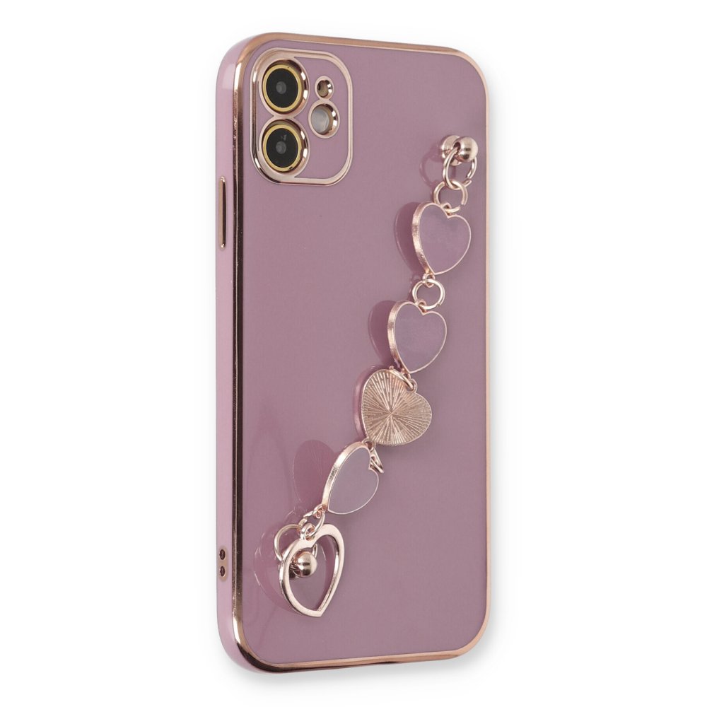  iPhone 12 Kılıf Esila Silikon - Mor