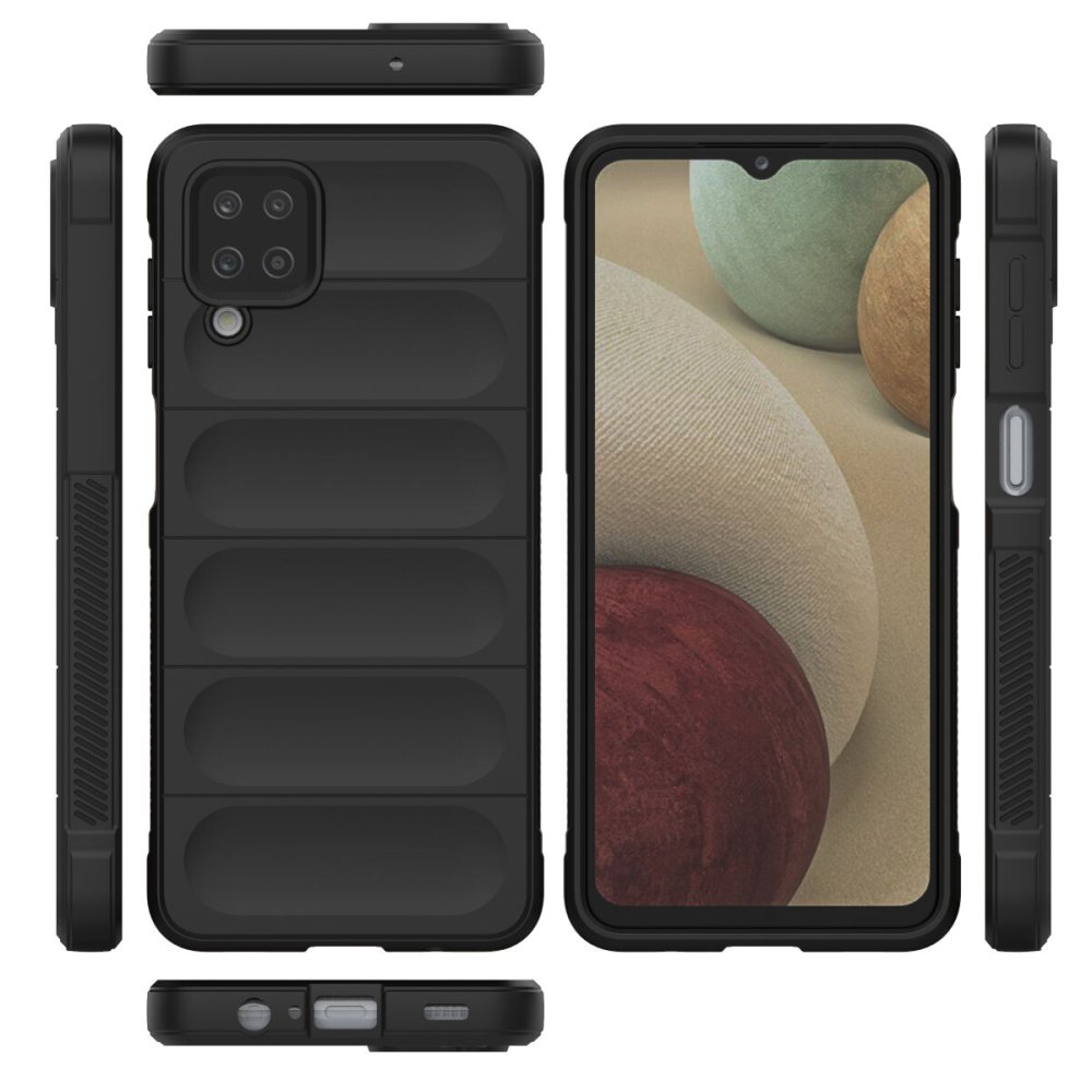  Samsung Galaxy A12 Kılıf Optimum Silikon - Siyah
