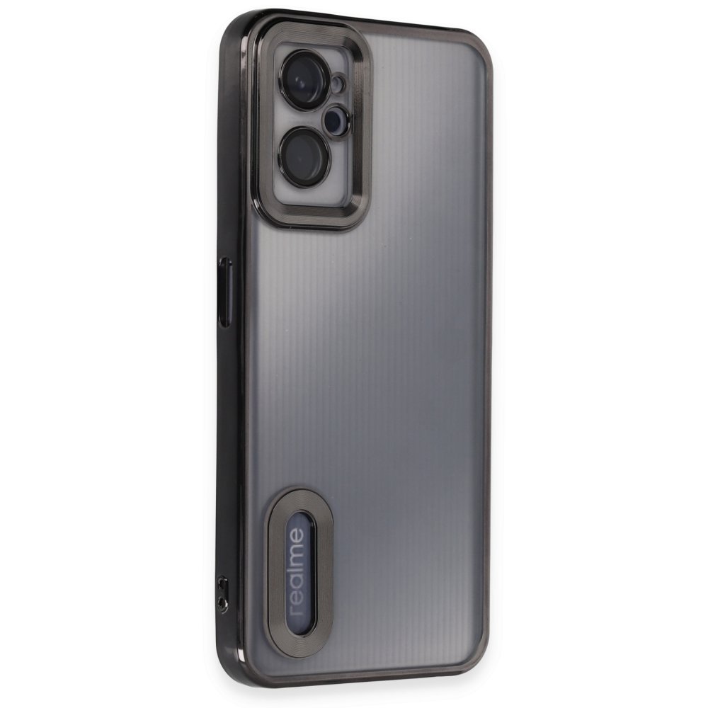  Realme 9i 4G Kılıf Slot Silikon - Siyah