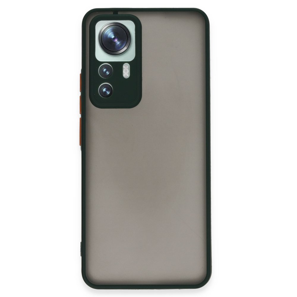 Xiaomi Mi 12T Pro Kılıf Montreal Silikon Kapak - Yeşil  Xiaomi Mi 12T Pro Kılıf Montreal Silikon Kapak - Yeşil