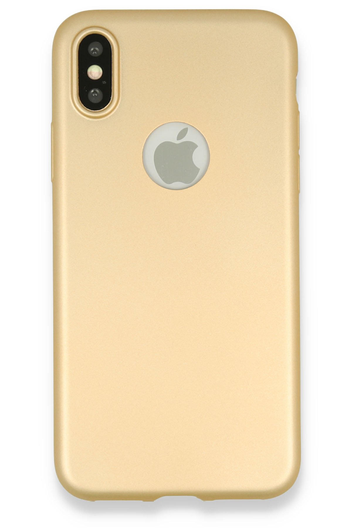  iPhone XS Kılıf First Silikon - Gold