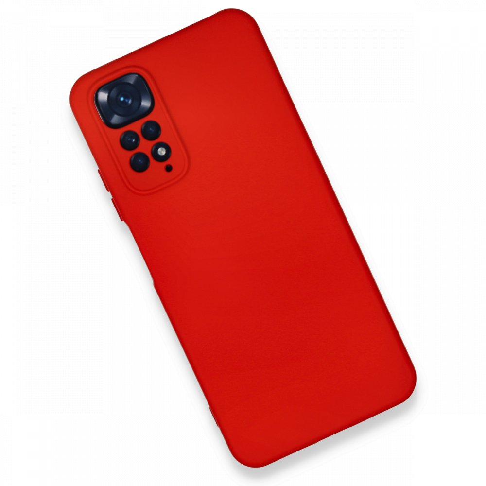 Redmi Note 11S Kılıf Nano içi Kadife Silikon - Kırmızı Redmi Note 11S Kılıf Nano içi Kadife Silikon - Kırmızı