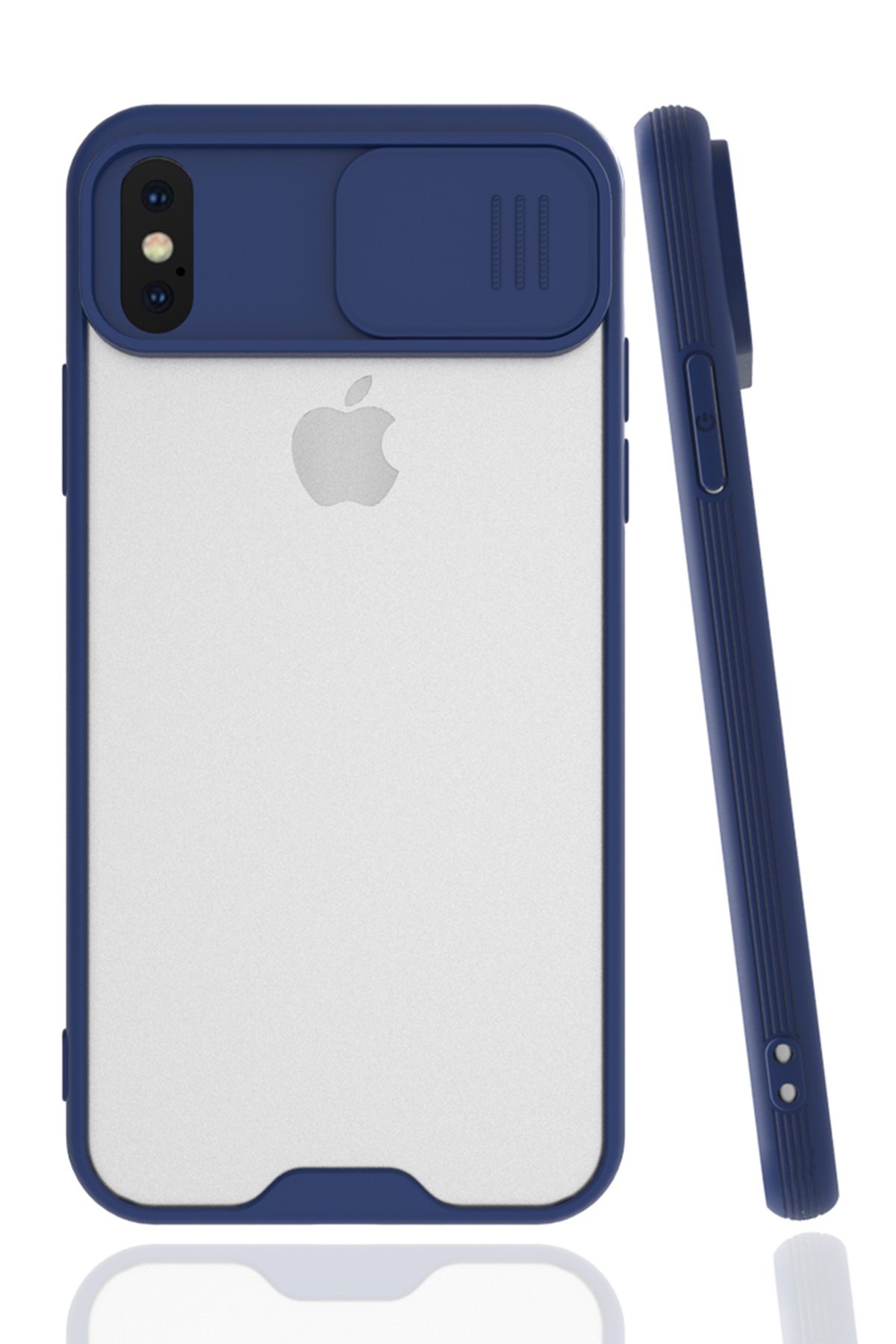 iPhone XS Kılıf Platin Kamera Koruma Silikon - Lacivert iPhone XS Kılıf Platin Kamera Koruma Silikon - Lacivert