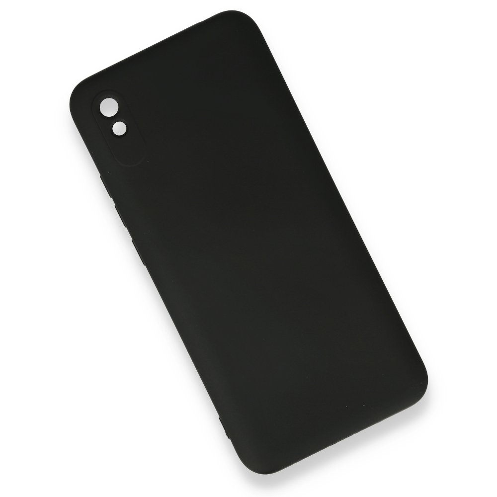 Redmi 9A Kılıf Nano içi Kadife Silikon - Siyah Redmi 9A Kılıf Nano içi Kadife Silikon - Siyah